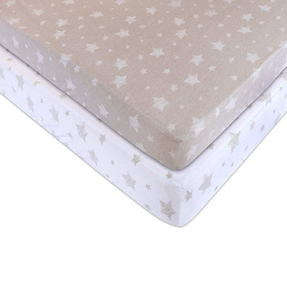 Ely's & Co. Cotton Crib Sheet - 2 Pack