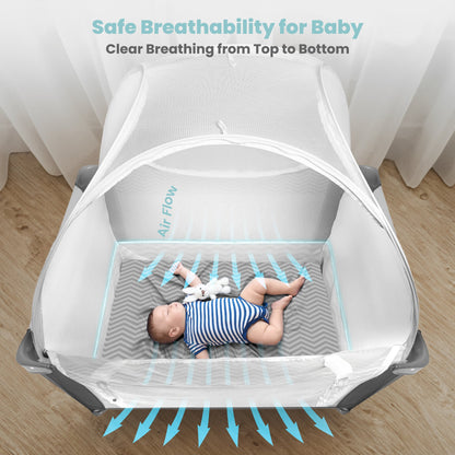 Pro Baby Safety Premium Mesh Mini Crib Tent