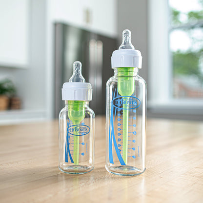Dr. Brown's Natural Flow Anti-Colic Options+ Narrow Glass Baby Bottle