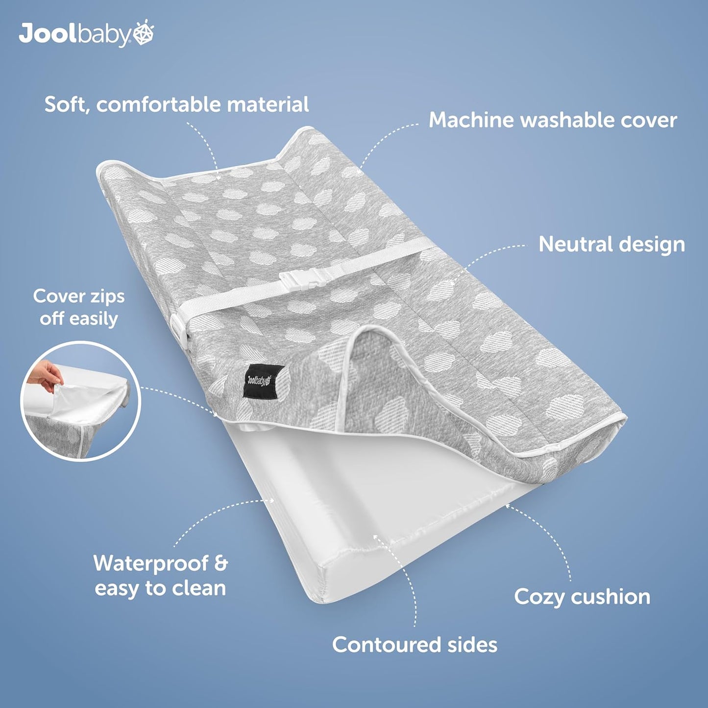 Jool Baby Soft Changing Pad + Washable Cover