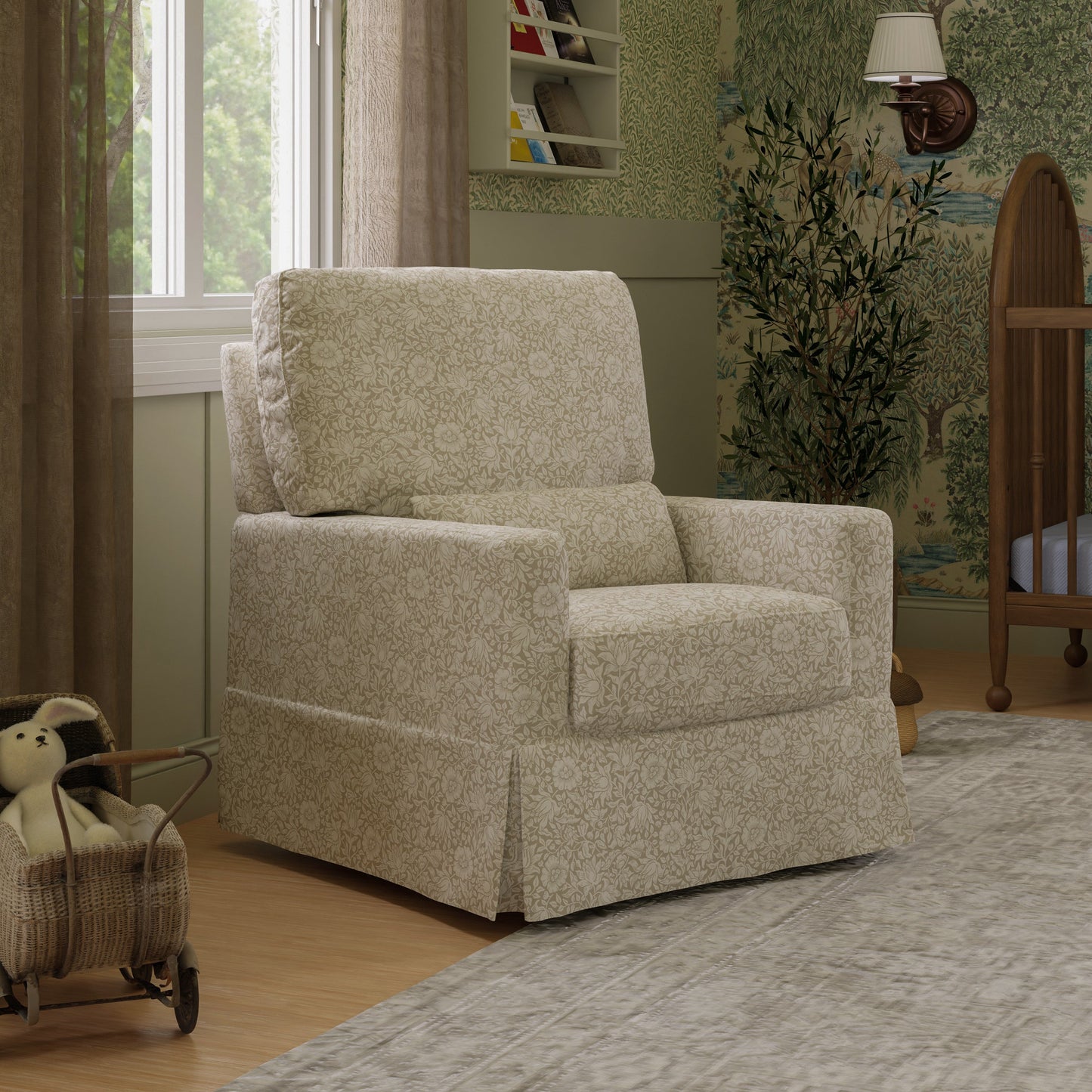 Morris & Co. x Namesake Crawford Pillowback Comfort Swivel Glider