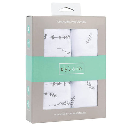 Ely's & Co. Cotton Cradle Sheet/ Changing Pad Cover - 2 Pack