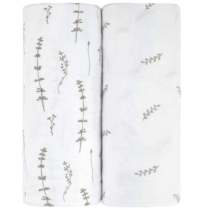 Ely's & Co. Cotton Crib Sheet - 2 Pack