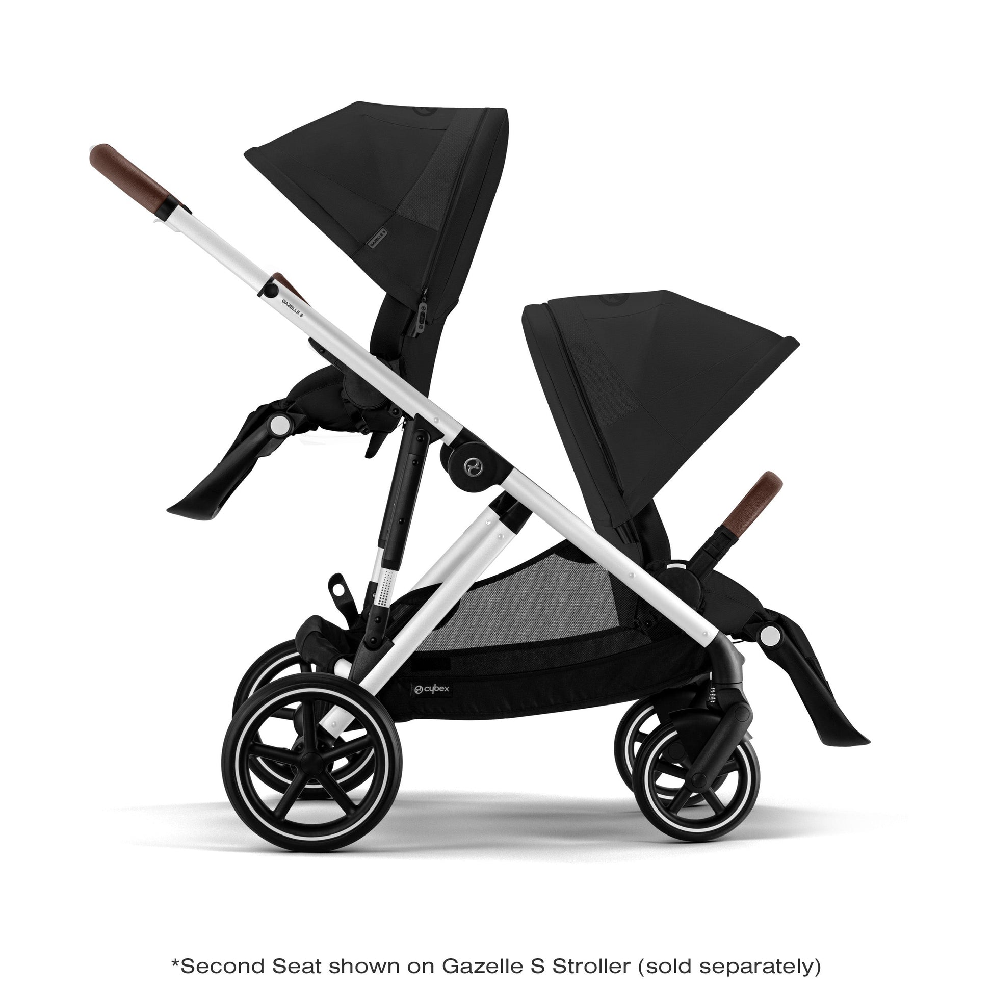 cybex gazelle tandem Cybex Gazelle S Stroller Moon Black/Silver Frame