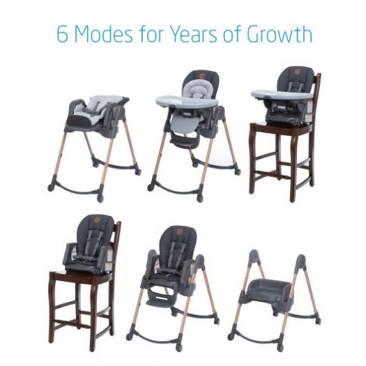 maxi-cosi minla 6-in-1 adjustable high chair - classic oat Maxi-Cosi Minla 6-in-1 Adjustable High Chair – Swaddles Baby
