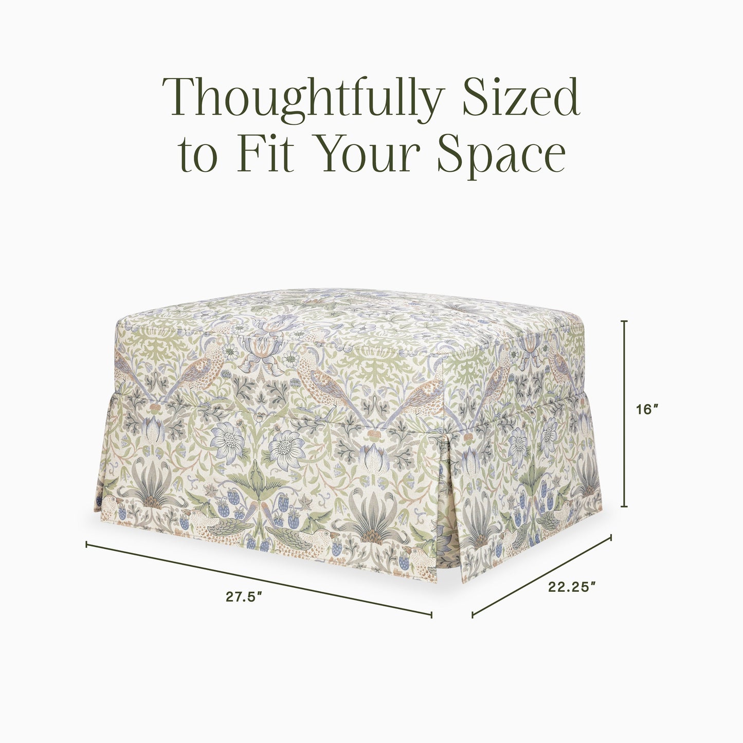 Morris & Co. x Namesake Crawford Gliding Ottoman