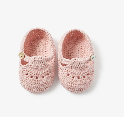 Elegant Baby Hand Crocheted Baby Booties