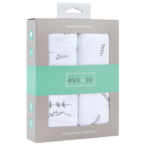 Ely's & Co. Cotton Bassinet Sheet - 2 Pack