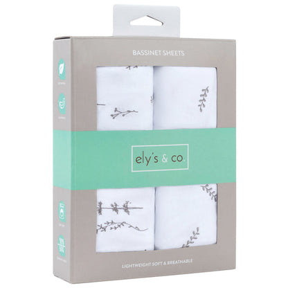 Ely's & Co. Cotton Bassinet Sheet - 2 Pack