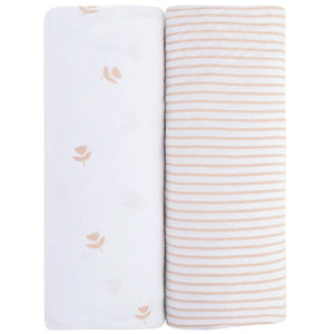 Ely's & Co. Cotton Bassinet Sheet - 2 Pack