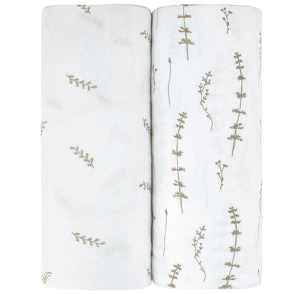Ely's & Co. Cotton Pack N Play/ Porta Crib Sheet - 2 Pack