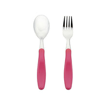Load image into Gallery viewer, Innobaby Din Din SMART EZ Grip Spoon &amp; Fork Set with Case
