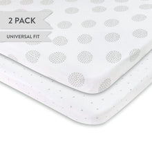 Load image into Gallery viewer, Ely&#39;s &amp; Co. Cotton Pack N Play/ Porta Crib Sheet - 2 Pack
