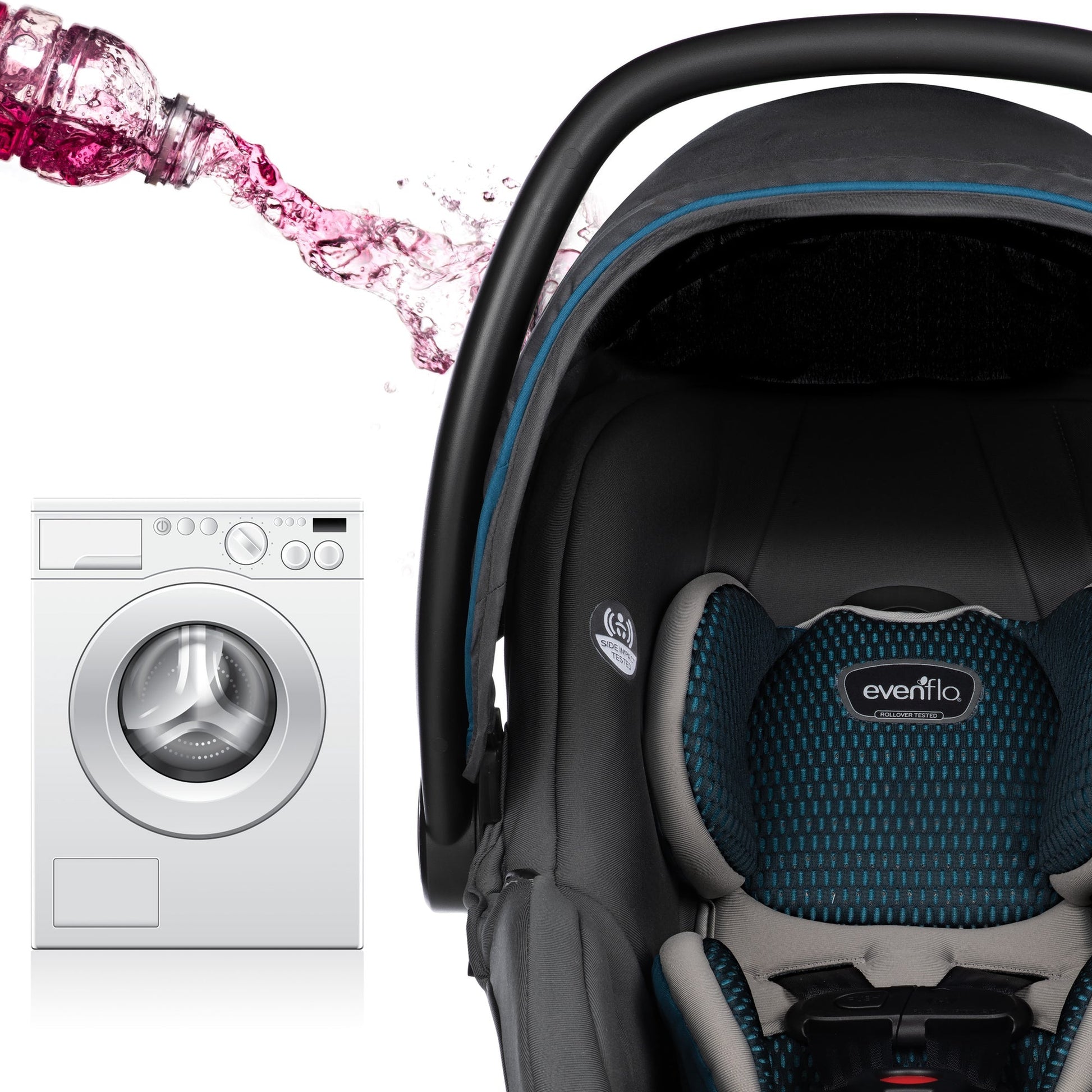 evenflo litemax dlx infant car seat freeflow - olympus Evenflo LiteMax DLX Infant Car Seat – Swaddles Baby