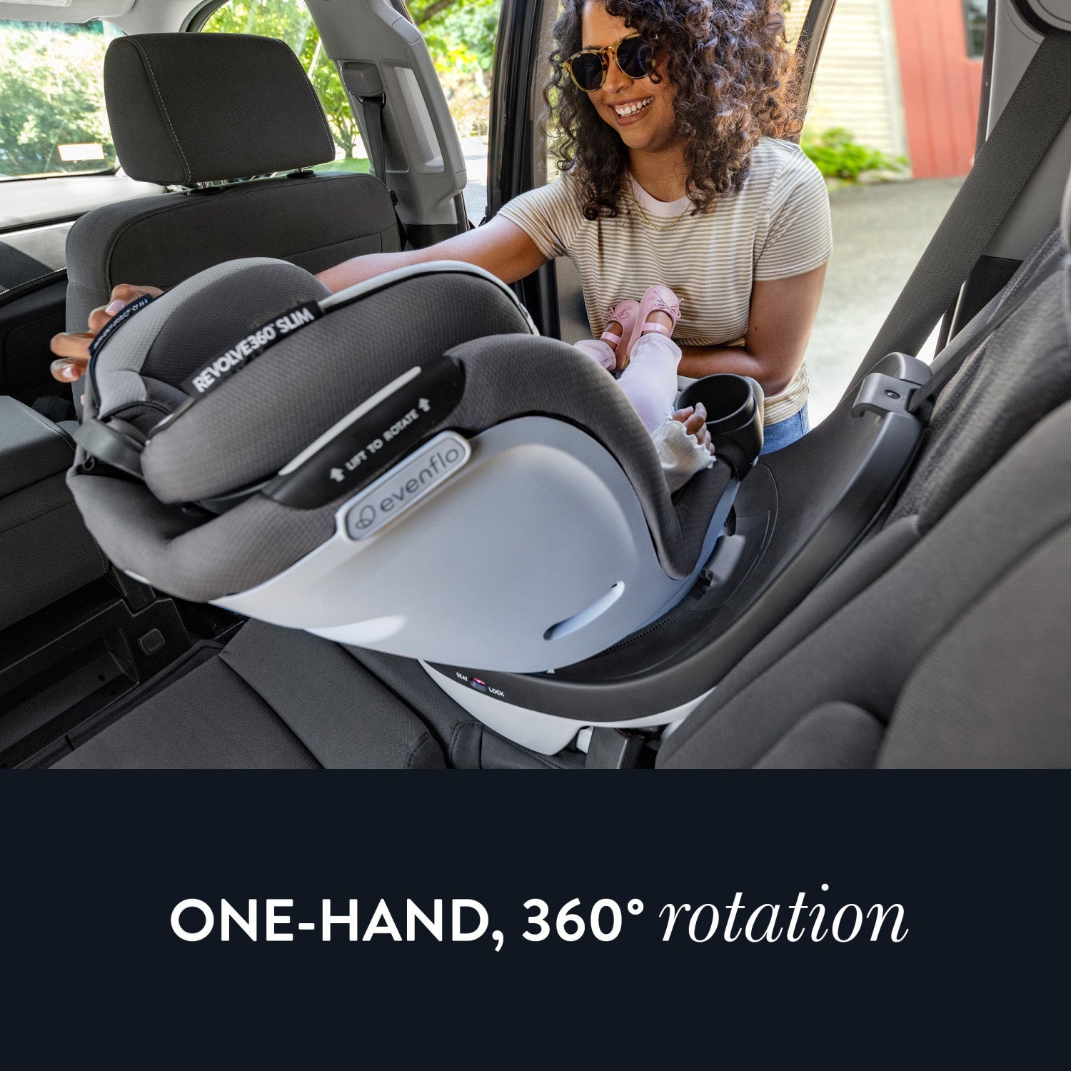 evenflo gold revolve360 slim 2-in-1 rotational convertible car seat Evenflo Gold Revolve360 Slim 2-in-1 Rotational Car Seat with SensorSafe