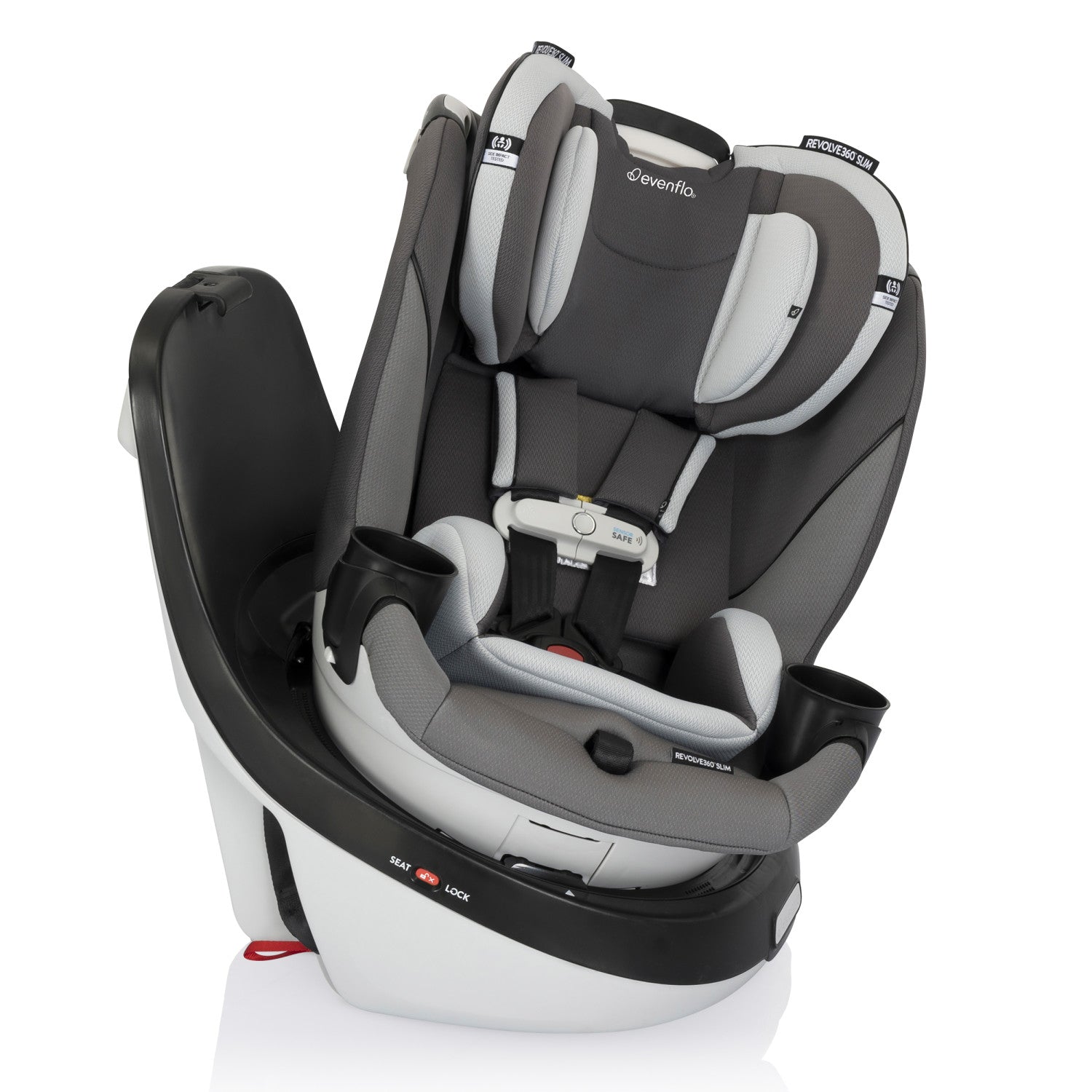 evenflo gold revolve360 slim 2-in-1 rotational car seat with sensorsafe Evenflo Gold Revolve360 Slim 2-in-1 Rotational Car Seat with SensorSaf – Swaddles Baby