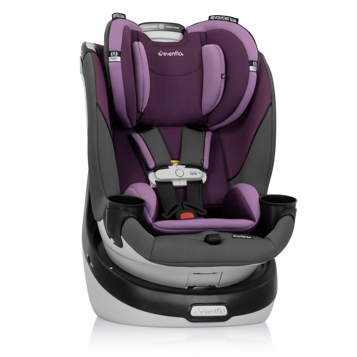 evenflo sonus width Evenflo Gold Revolve360 Slim 2-in-1 Rotational Car Seat with SensorSaf – Swaddles Baby