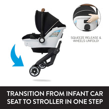 Load image into Gallery viewer, Evenflo Gold Shyft DualRide Infant Car Seat and Stroller Combo With Extended Canopy
