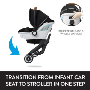 Evenflo Gold Shyft DualRide Infant Car Seat and Stroller Combo With Extended Canopy