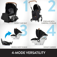 Load image into Gallery viewer, Evenflo Gold Shyft DualRide Infant Car Seat and Stroller Combo With Extended Canopy
