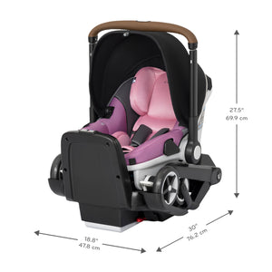 Baby girl car seat and best sale stroller combo