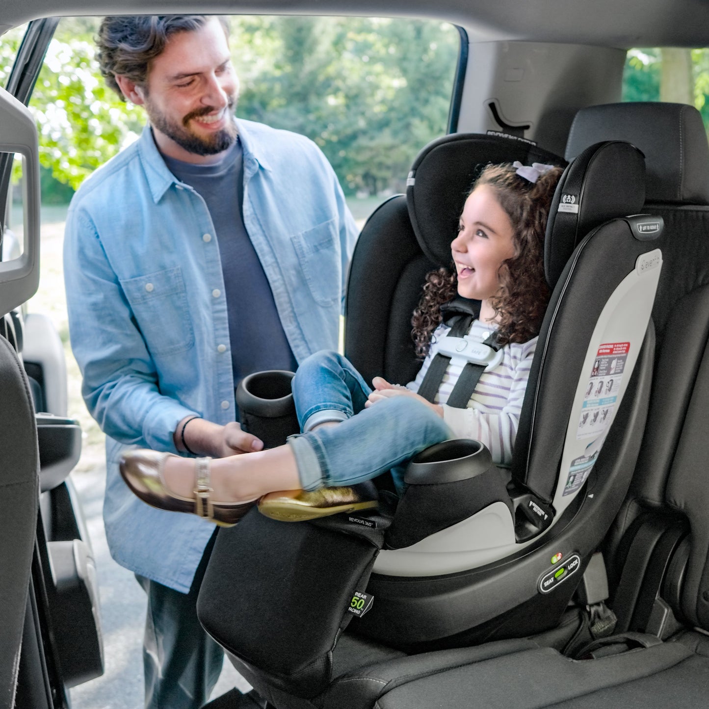 Evenflo Gold Revolve360 Extend All-in-One Rotational Car Seat with SensorSafe