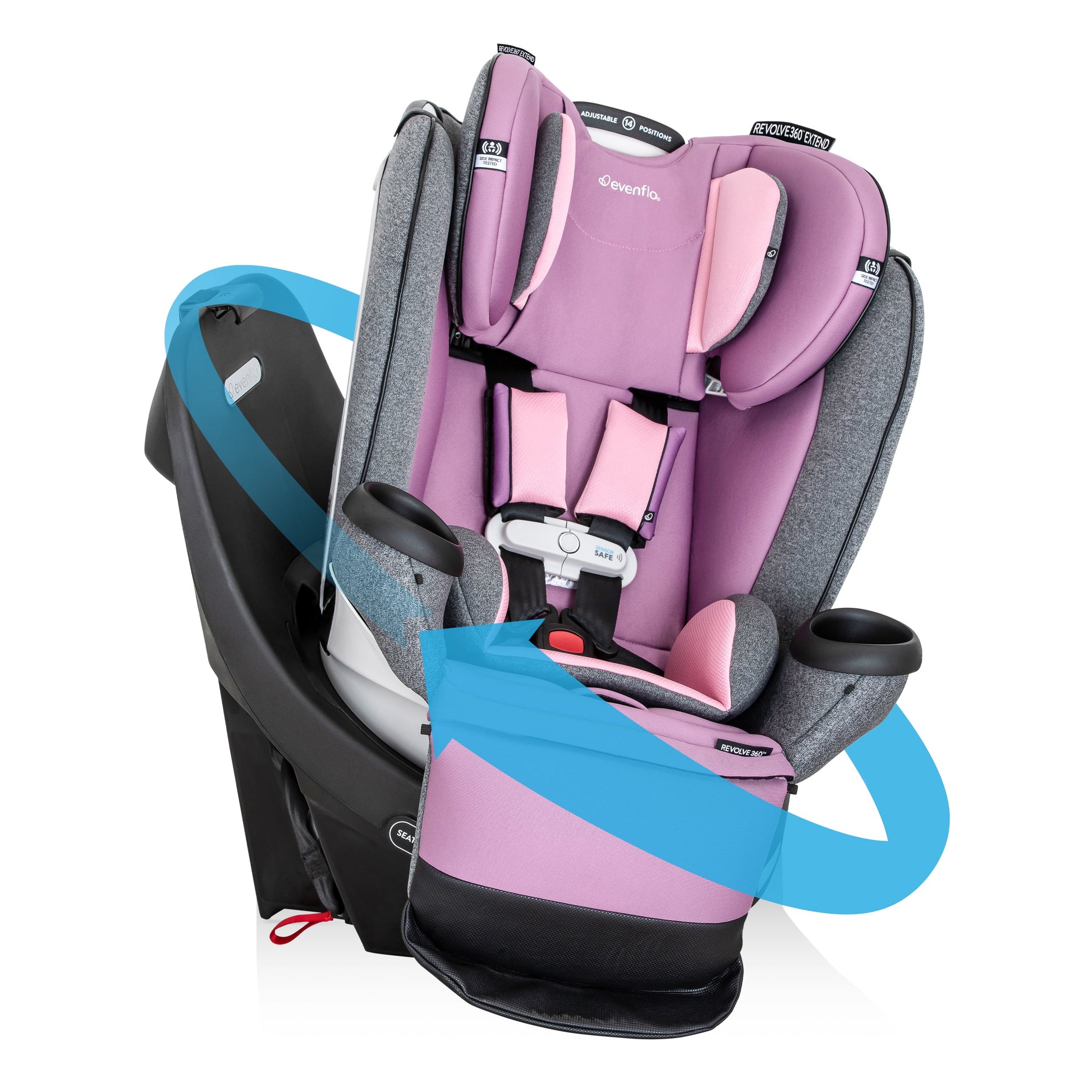 Evenflo Revolve360 Extend All-in-One Rotational Convertible Car Seat