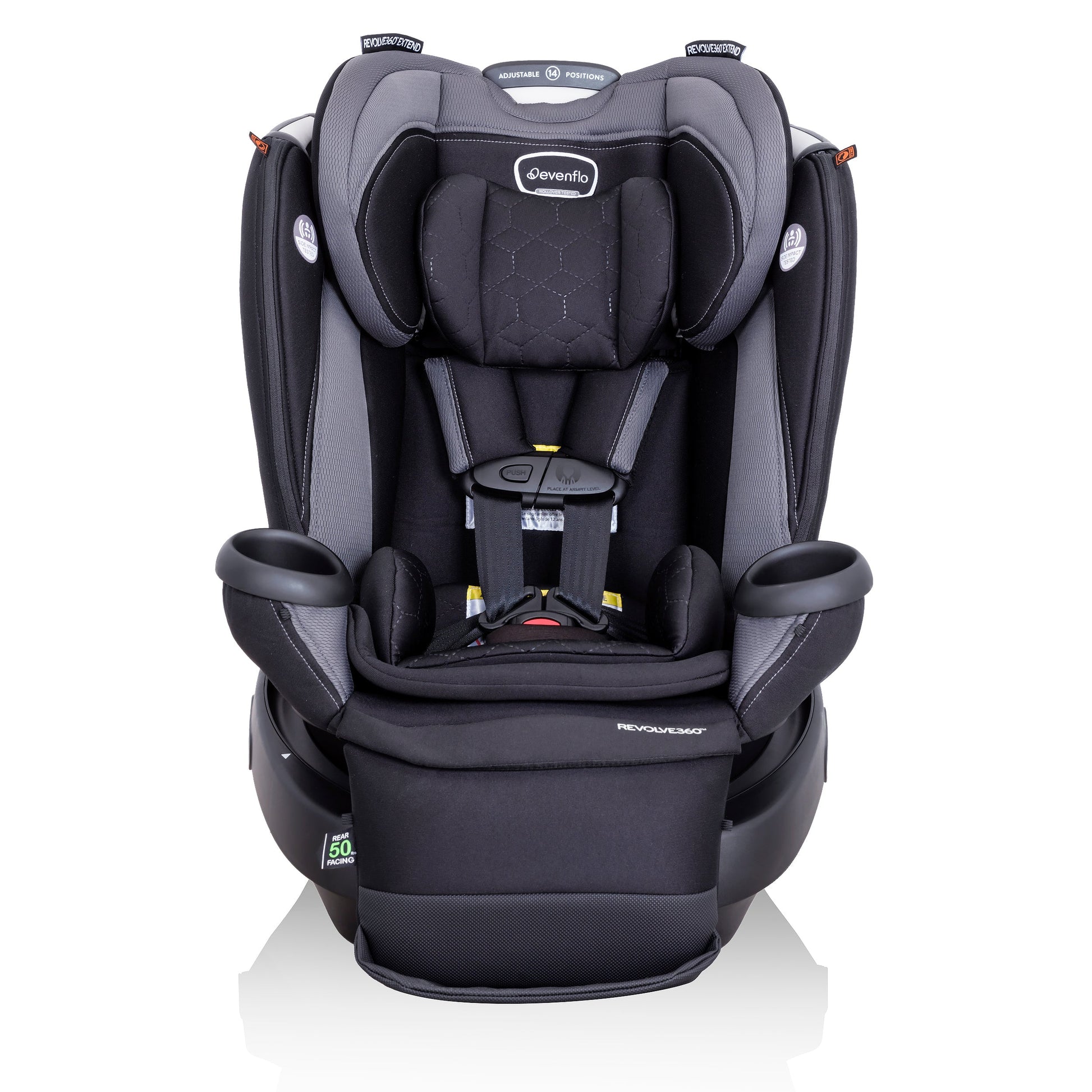 Evenflo Revolve 360 Extend All-in-One Rotational Car Seat with Quick C – Swaddles Baby