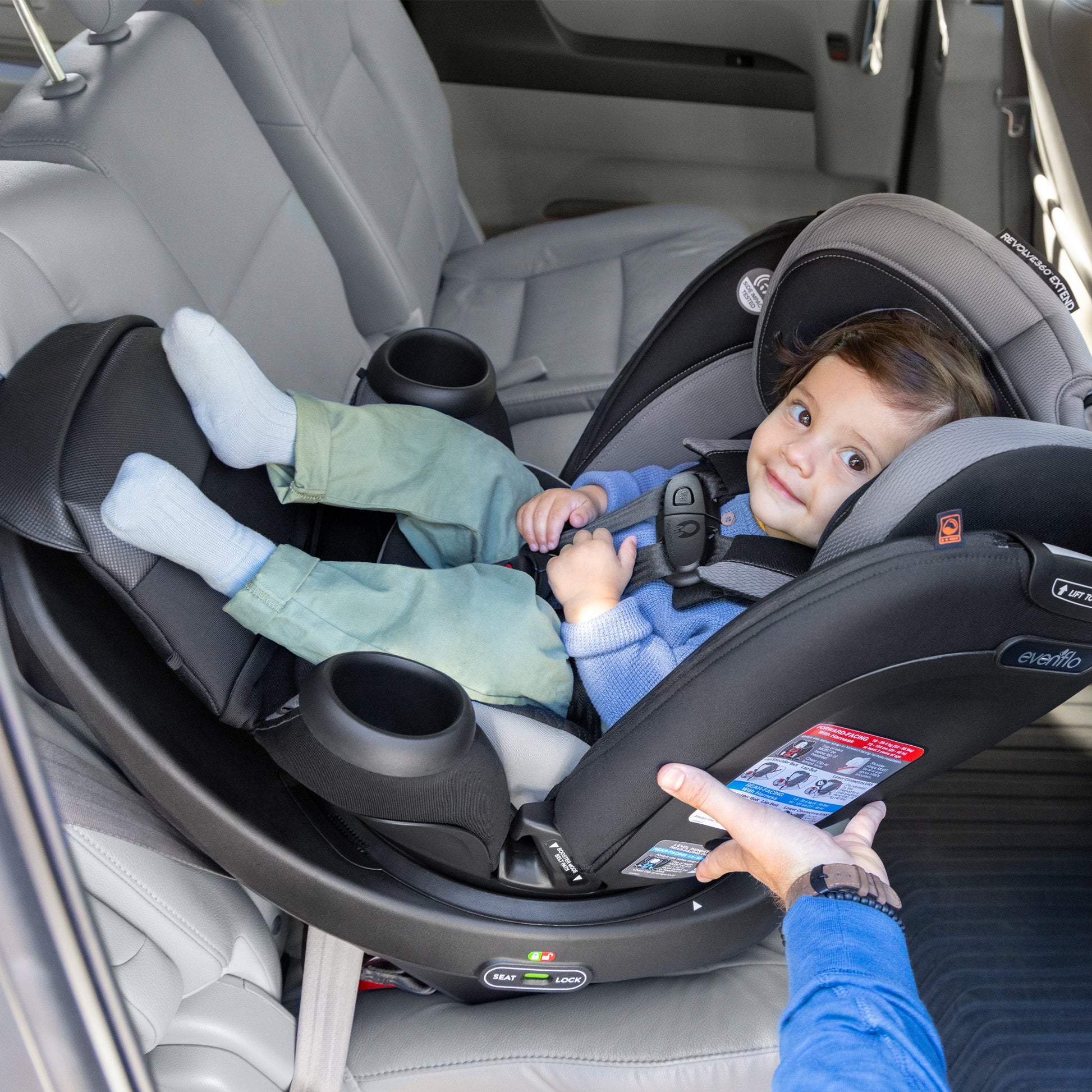 evenflo revolve 360 rear facing installation Evenflo Revolve 360 Extend All-in-One Rotational Car Seat with Quick C – Swaddles Baby