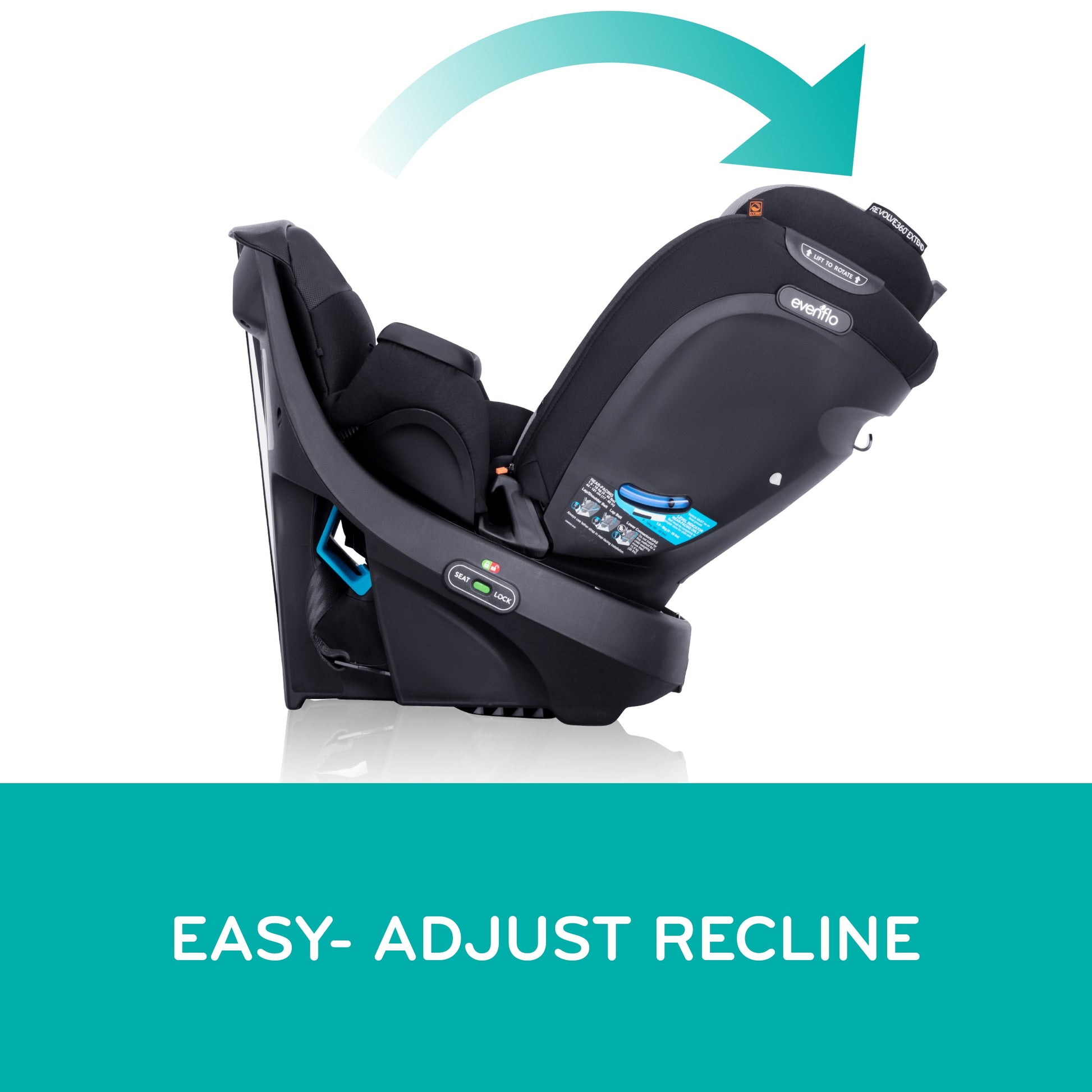 evenflo revolve 360 extend rear facing Evenflo Revolve 360 Extend All-in-One Rotational Car Seat with Quick C – Swaddles Baby