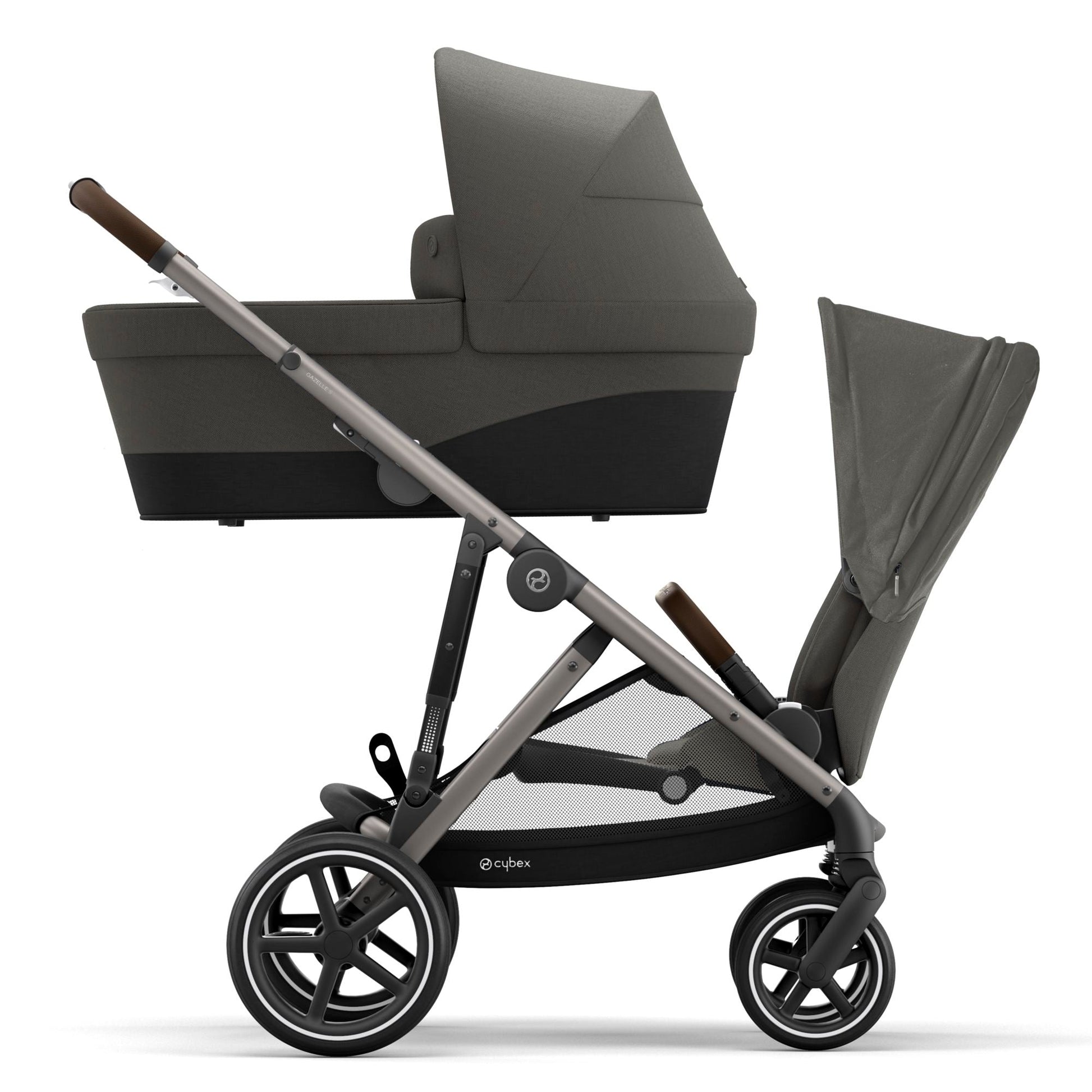 cybex gazelle s second seat soho grey Cybex Gold Gazelle S Complete Stroller + S Cot – Swaddles Baby