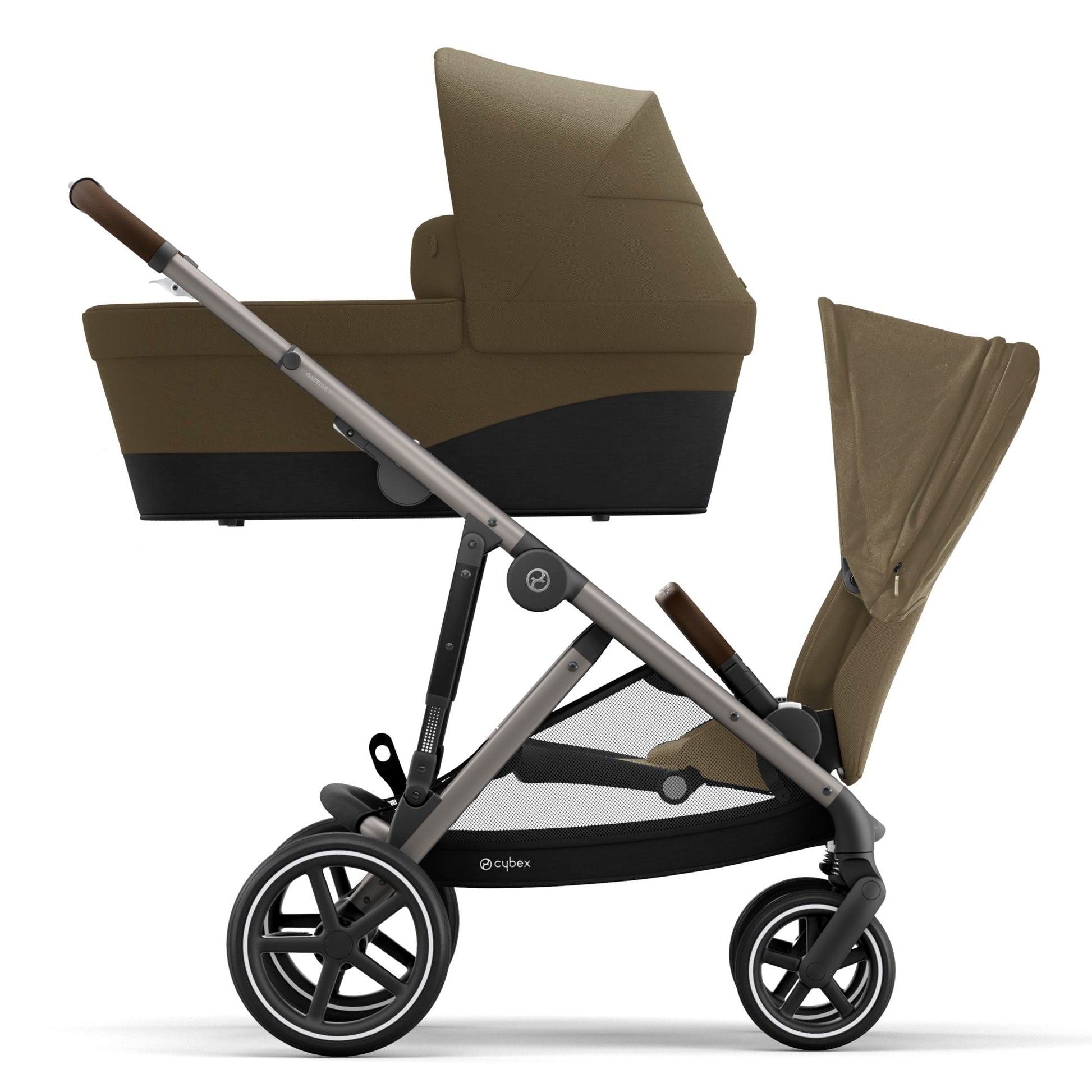 cybex gazelle s beige Cybex Gold Gazelle S Complete Stroller + S Cot – Swaddles Baby