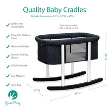 Load image into Gallery viewer, Your baby will rest comfortably in the Mega babies’ Green Frog bassinet until 6 months.
