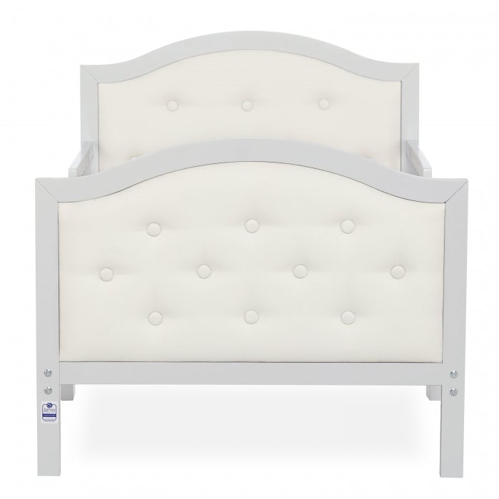 Dream On Me Zinnia Faux Leather Fabric Toddler Bed