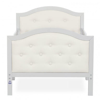 Dream On Me Zinnia Faux Leather Fabric Toddler Bed