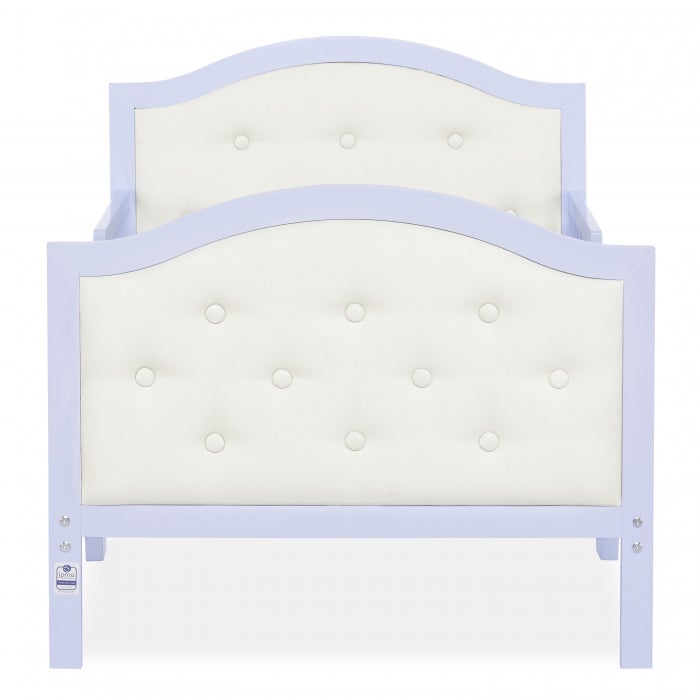 Dream On Me Zinnia Faux Leather Fabric Toddler Bed