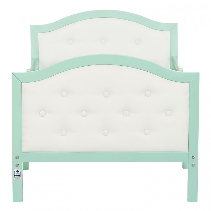 Dream On Me Zinnia Faux Leather Fabric Toddler Bed