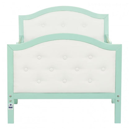 Dream On Me Zinnia Faux Leather Fabric Toddler Bed