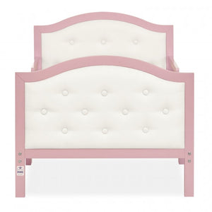 Dream On Me Zinnia Faux Leather Fabric Toddler Bed