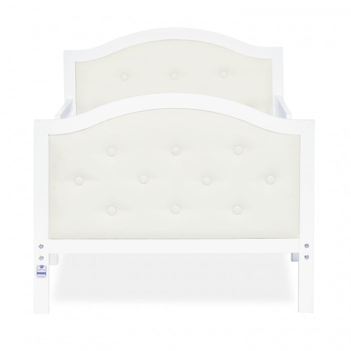 Dream On Me Zinnia Faux Leather Fabric Toddler Bed