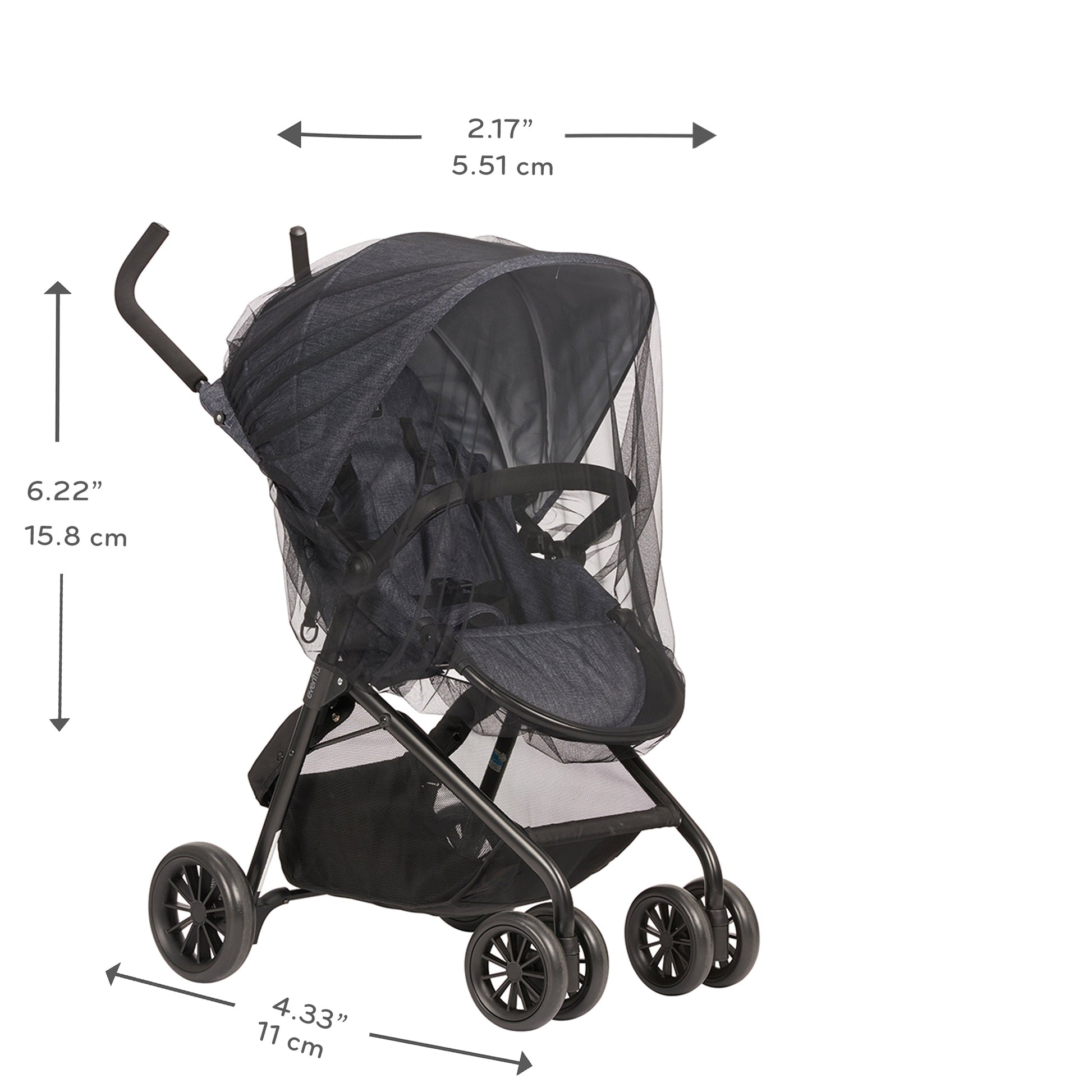 evenflo fresh air gear Evenflo Stroller Netting Insect Net For Baby (Black)