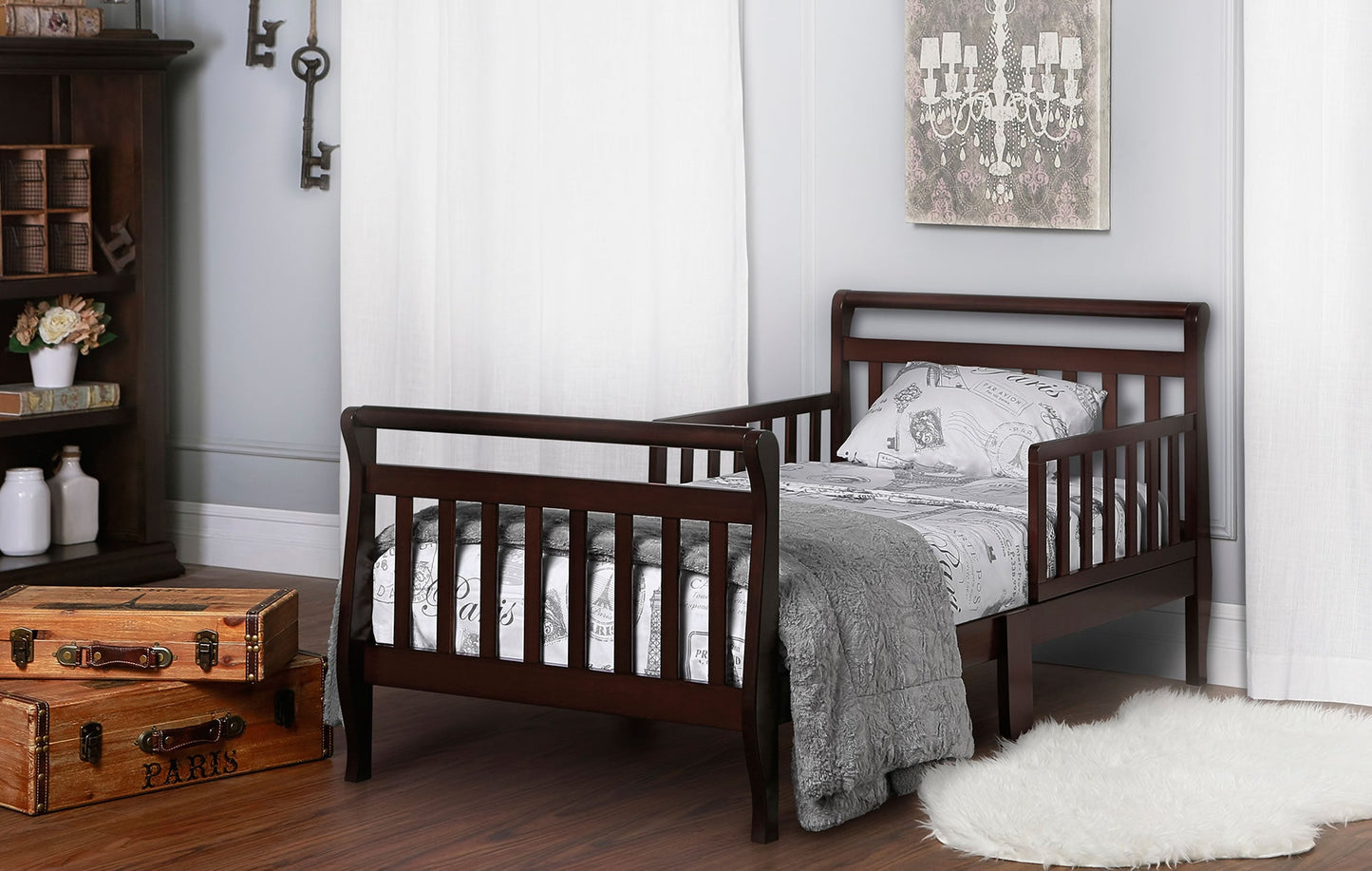 Dream On Me Sleigh Toddler Bed - Mega Babies