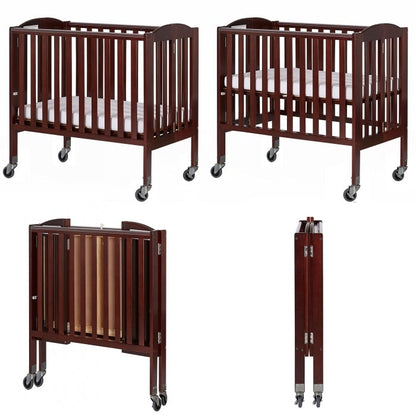 Dream On Me 2 in 1 Folding Portable Crib + Free 3" Mattress - Mega Babies