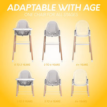 Load image into Gallery viewer, Children of Design 6-in-1 Deluxe High Chair with Seat Cushion
