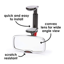 Load image into Gallery viewer, Diono Easy View + See Me Too Car Mirror

