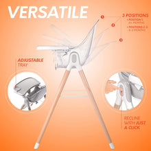 Load image into Gallery viewer, Children of Design 6-in-1 Deluxe High Chair with Seat Cushion
