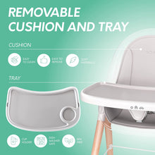 Load image into Gallery viewer, Children of Design 6-in-1 Deluxe High Chair with Seat Cushion
