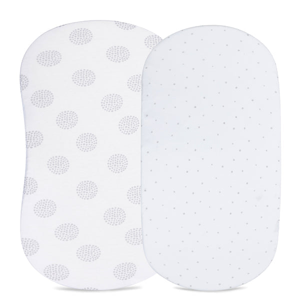 Ely's & Co. Cotton Bassinet Sheet - 2 Pack