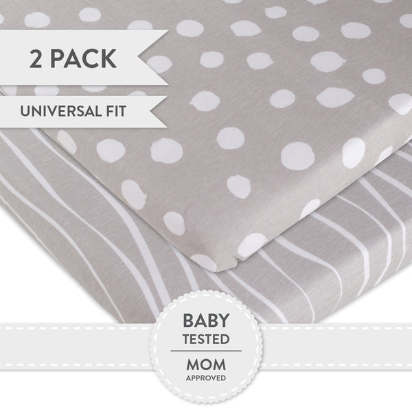 Ely's & Co. Cotton Bassinet Sheet - 2 Pack