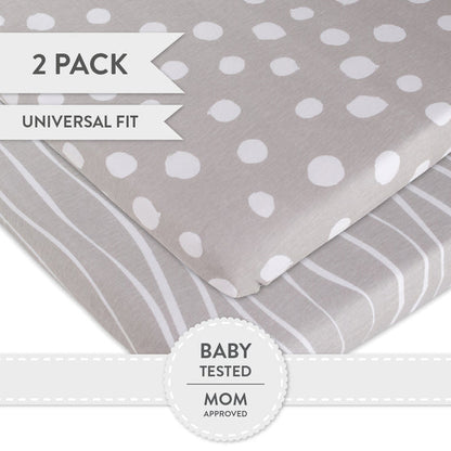 Ely's & Co. Cotton Bassinet Sheet - 2 Pack